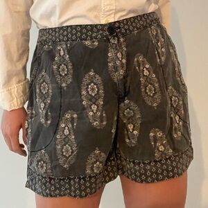Knox Rose Gray Patterned Women Shorts
